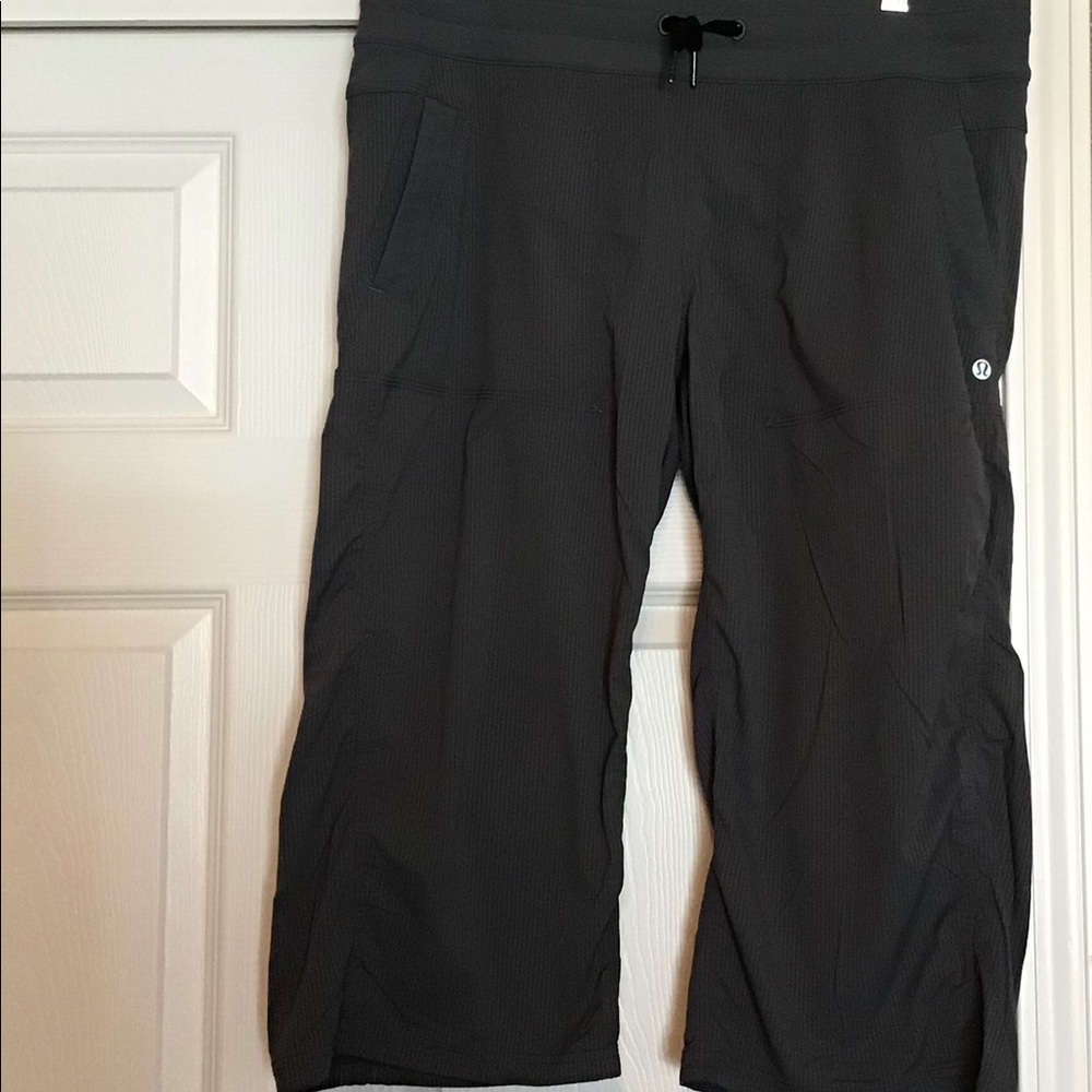 Lululemon Dance Studio dark gray crop pants